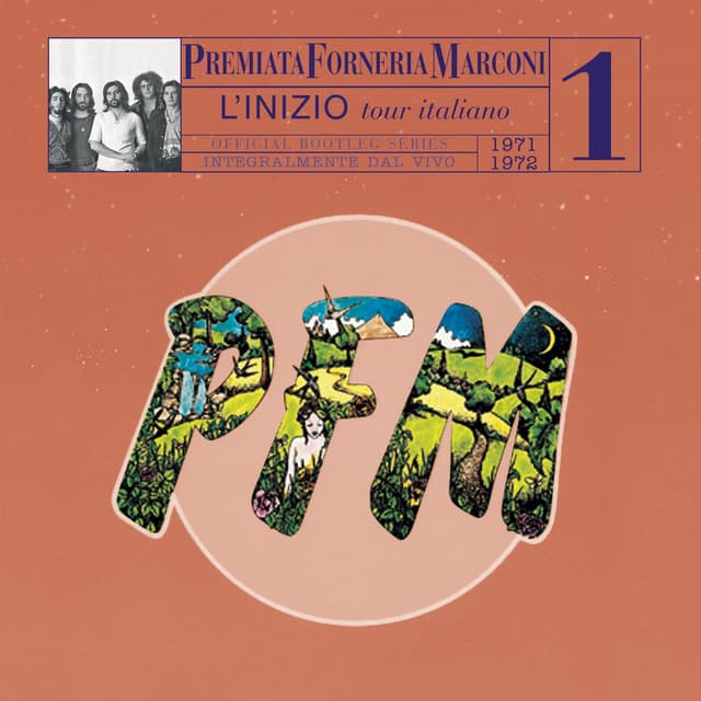 Album cover art for Pfm 10 Anni Live/vol.1 1971/1972-L'infinito Tour Italiano