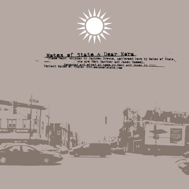 Album cover art for Mates Of State / Dear Nora Split