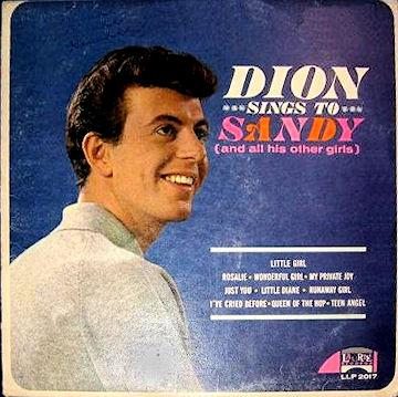 Album cover art for Dion Sings To Sandy