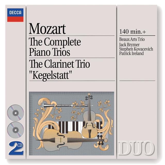 Album cover art for Mozart : The Complete Piano Trios - The Clarinet Trio "Kegelstatt"