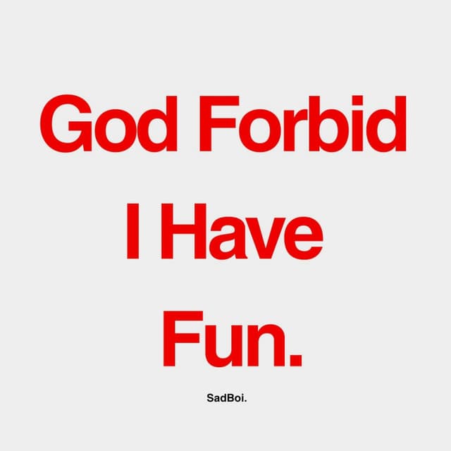 Album cover art for God Forbid I Have Fun.
