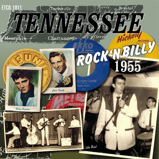 Album cover art for Tennessee Rock 'n Billy 1955