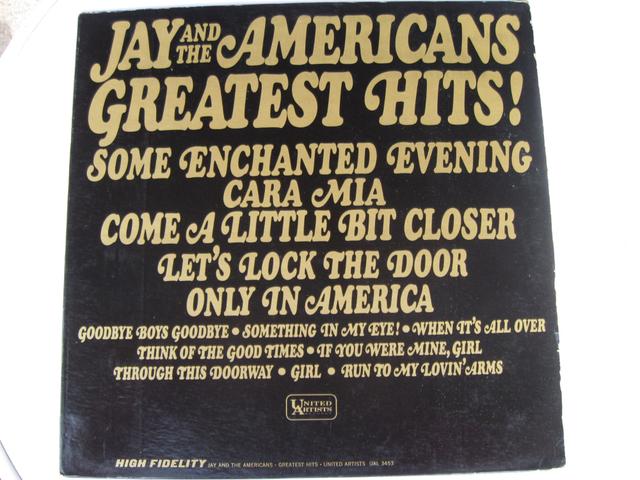 Album cover art for Jay and the Americans Greatest Hits