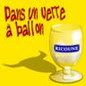 Dans un verre à ballon