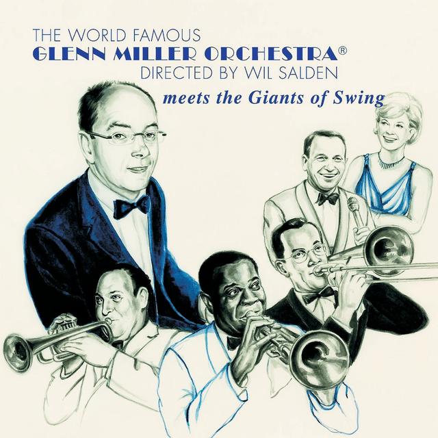 Album cover art for meets the Giants of Jazz, Swing and Entertainment