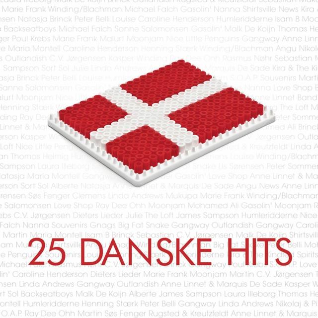 Album cover art for 25 Danske Hits