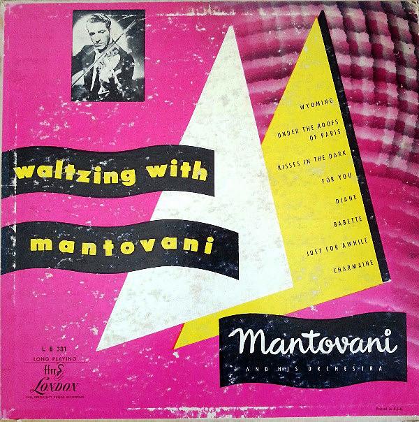 Album cover art for Waltzing with Mantovani