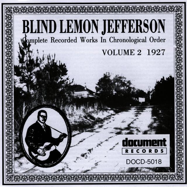 Album cover art for Blind Lemon Jefferson Volume 2 (1927)