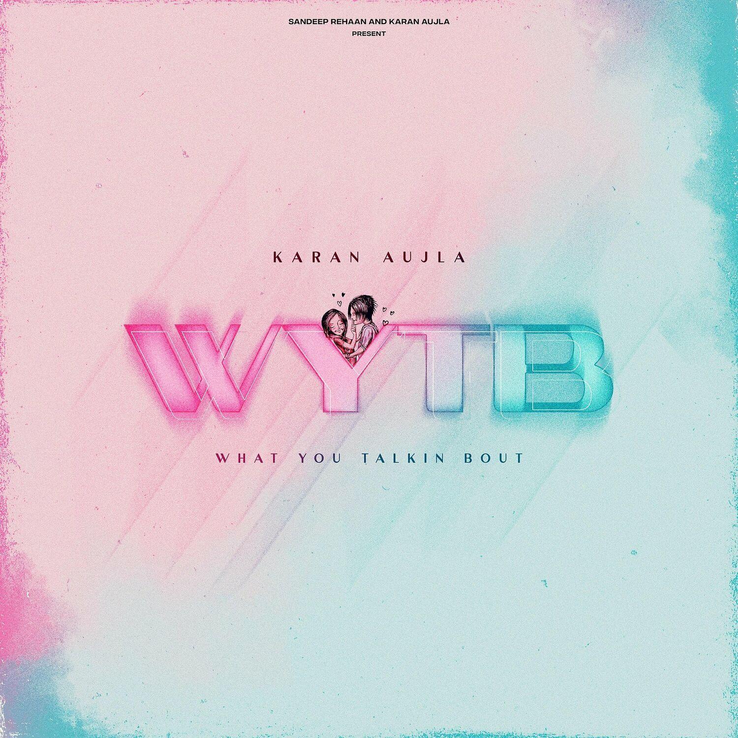 Lyric cover art as blurred background