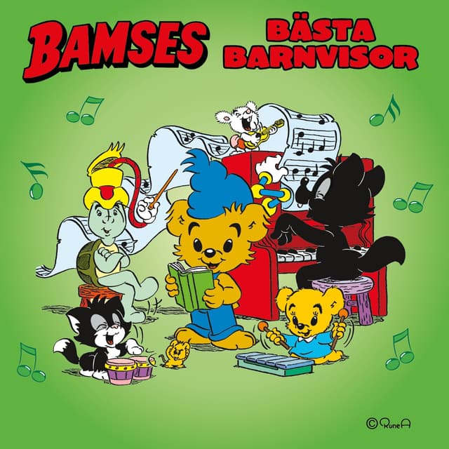 Album cover art for Bamses bästa barnvisor