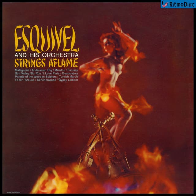 Album cover art for Strings Aflame