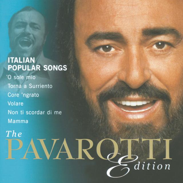Album cover art for The Pavarotti Edition, Vol.10: Italian Popular Songs