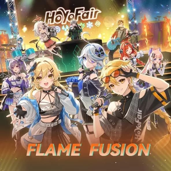Album cover art for Genshin Impact HoYoFair: Flame Fusion