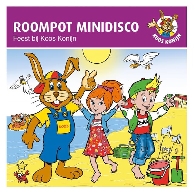 Album cover art for Feest bij Koos Konijn
