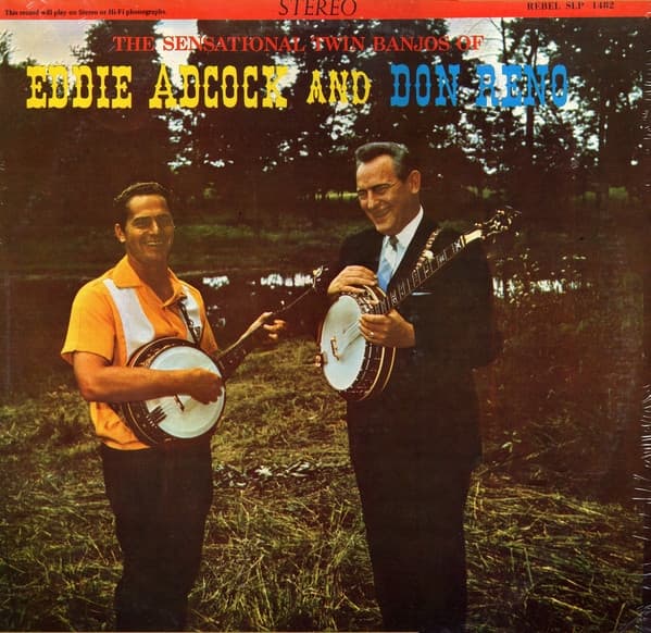 Album cover art for The Sensational Twin Banjos of Eddie Adcock and Don Reno