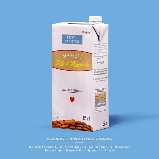 Album cover art for Latte di mandorla