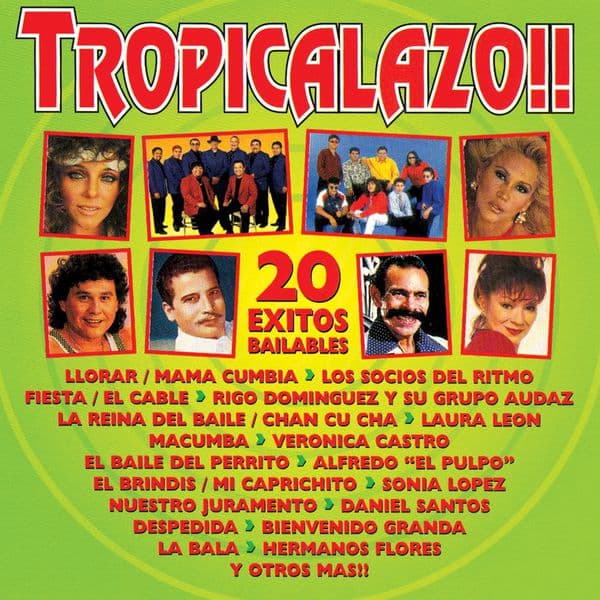 Album cover art for Tropicalazo : 20 Éxitos Bailables