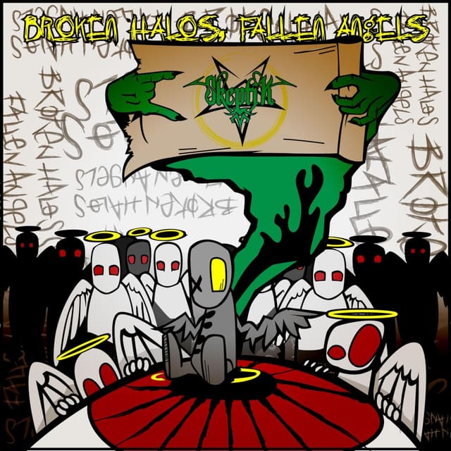 Album cover art for Broken Halos, Fallen Angels
