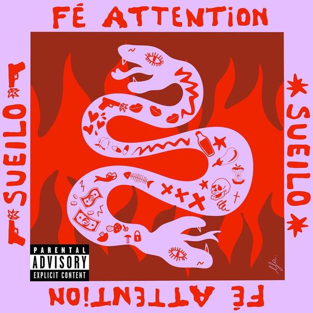 Album cover art for Fé Attention