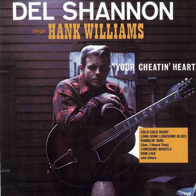 Album cover art for Del Shannon Sings Hank Williams