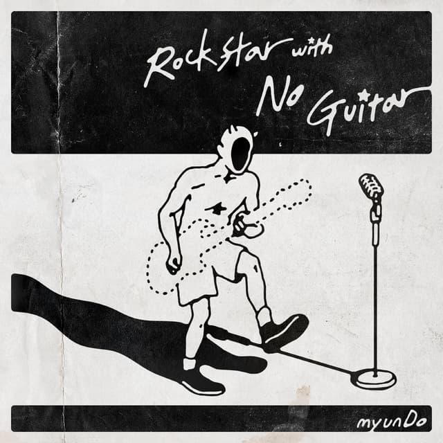 Album cover art for Rockstar with No Guitar