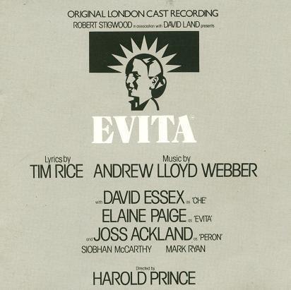 Album cover art for Evita: Original London Cast Recording