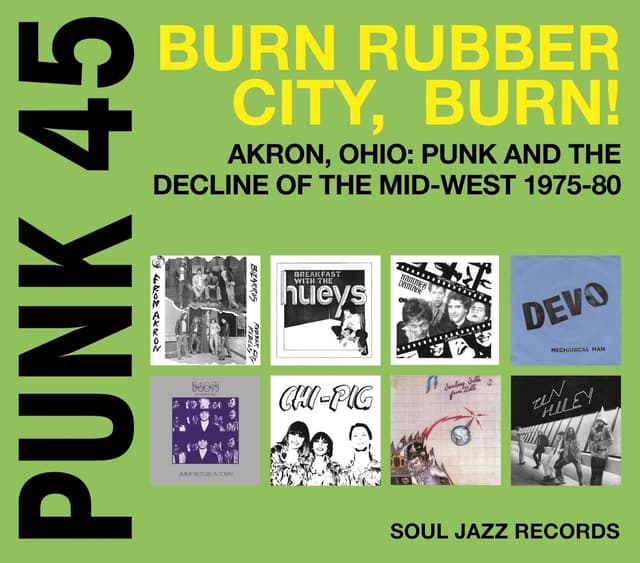 Album cover art for Punk 45 : Burn Rubber City, Burn !