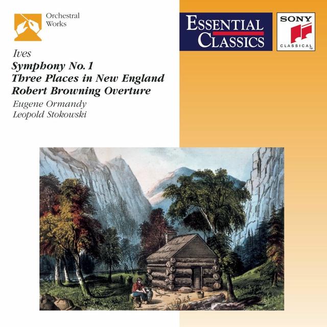 Album cover art for Symphony No. 1 / Three Places In New England / Robert Browning Overture