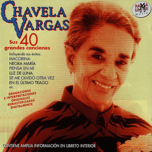 Album cover art for Chavela Vargas. Sus 40 Grandes Canciones