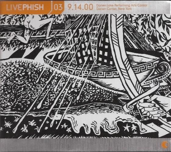Album cover art for Live Phish 03: 9.14.00 - Darien Lake Performing Arts Center, Darien Center, New York