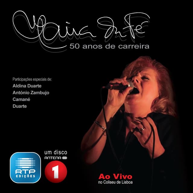 Album cover art for 50 Anos de Carreira ao Vivo no Coliseu