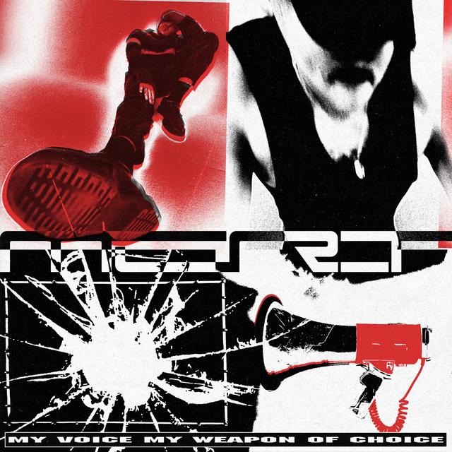 Album cover art for MY VOICE MY WEAPON OF CHOICE