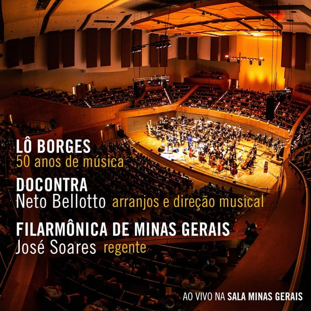 Album cover art for 50 Anos de Música – Ao Vivo Na Sala Minas Gerais