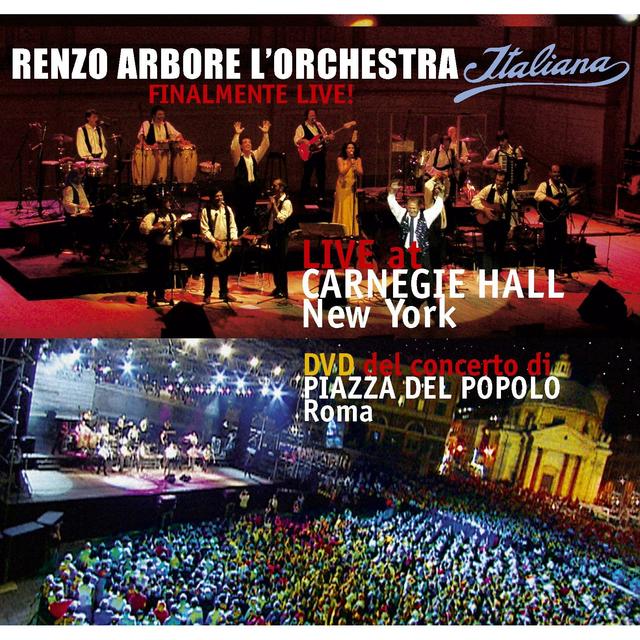 Album cover art for Renzo Arbore l'orchestra Italiana at Carnegie Hall New York