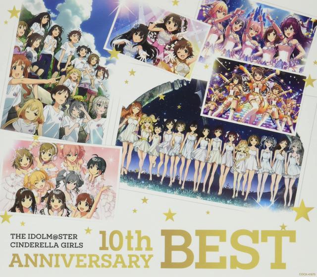 Album cover art for THE IDOLM@STER CINDERELLA GIRLS 10th ANNIVERSARY BEST