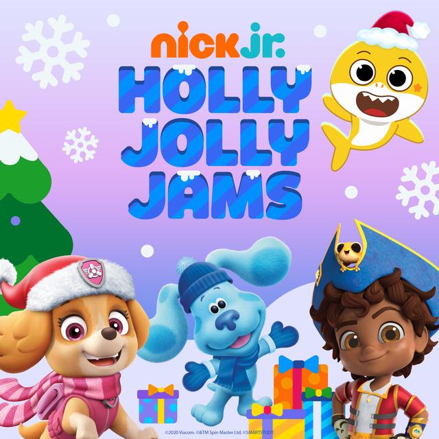Album cover art for Nick Jr.'s Holly Jolly Jams