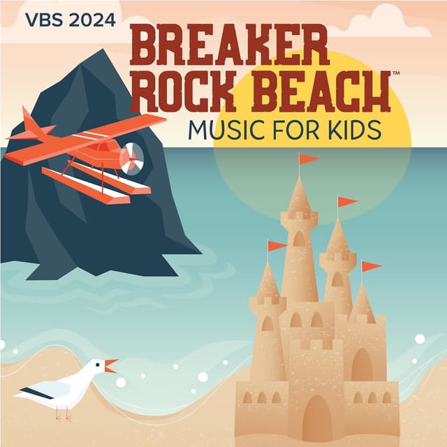 Album cover art for Vbs 2024 Breaker Rock Beach Music for Kids