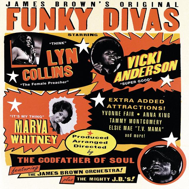 Album cover art for James Brown's Original Funky Divas