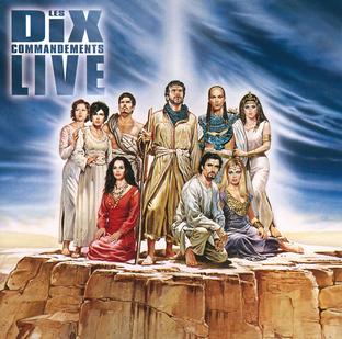 Album cover art for Les 10 Commandements-Live